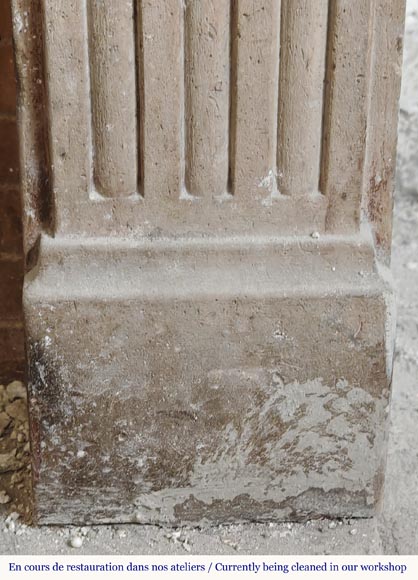 Louis XVI period stone fireplace  Louis XVI period stone fireplace-9