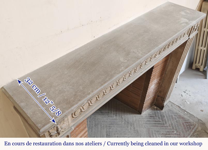 Louis XVI period stone fireplace  Louis XVI period stone fireplace-10