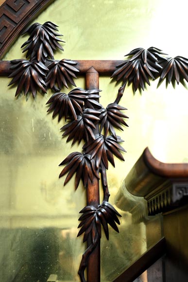 Gabriel VIARDOT – Japonist carved wooden fireplace, circa 1880 Gabriel VIARDOT – Japonist carved wooden fireplace, circa 1880-5