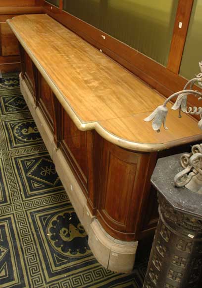 Antique bank counter. Antique bank counter.-1