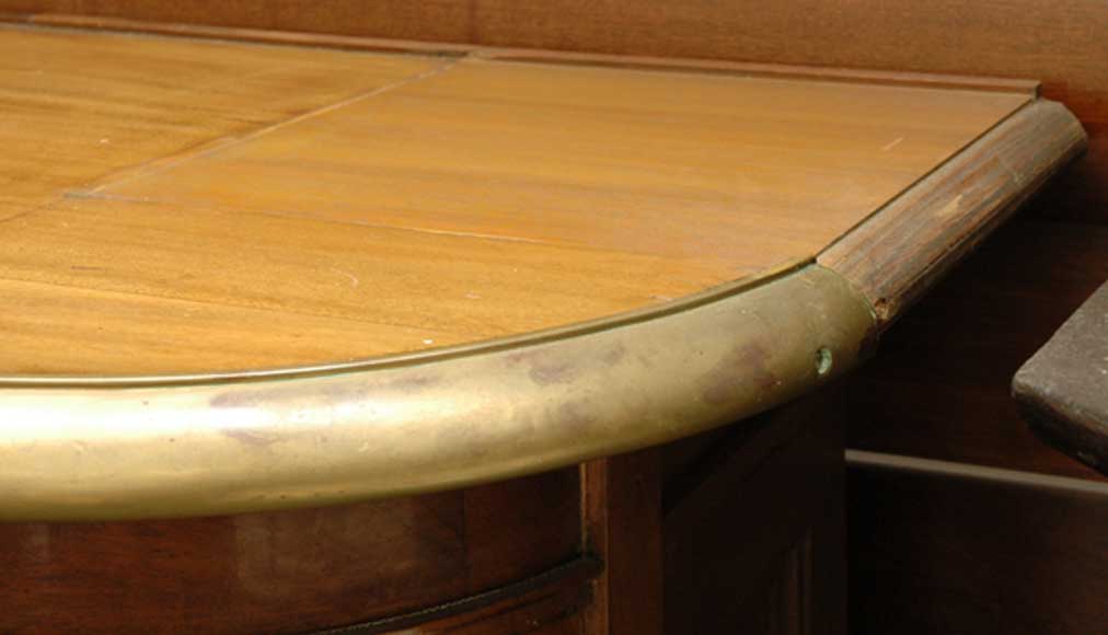 Antique bank counter. Antique bank counter.-7