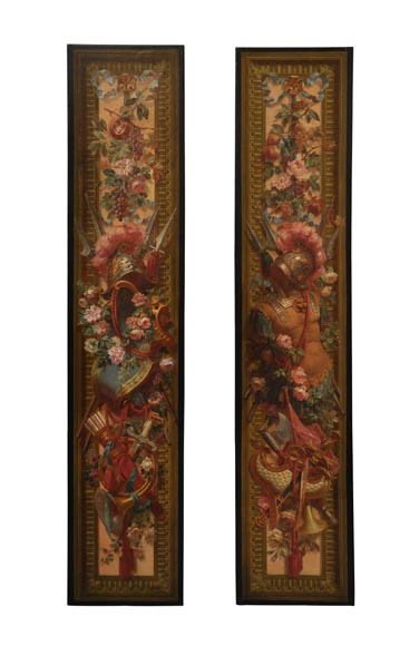 Cartoon for two entre-fenetre tapestry panels Cartoon for two entre-fenetre tapestry panels-0