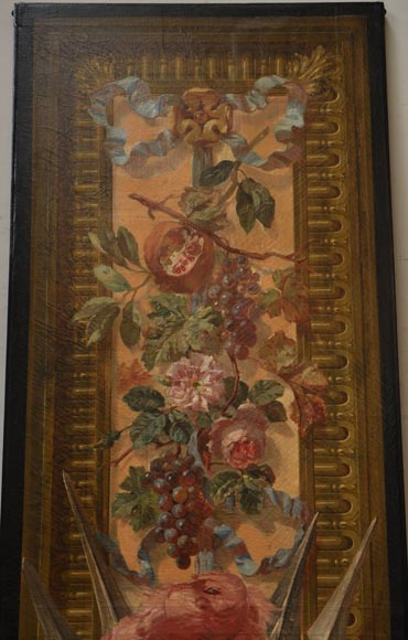 Cartoon for two entre-fenetre tapestry panels Cartoon for two entre-fenetre tapestry panels-4