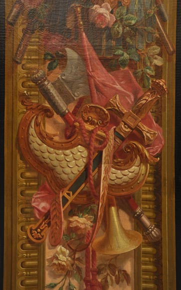 Cartoon for two entre-fenetre tapestry panels Cartoon for two entre-fenetre tapestry panels-7