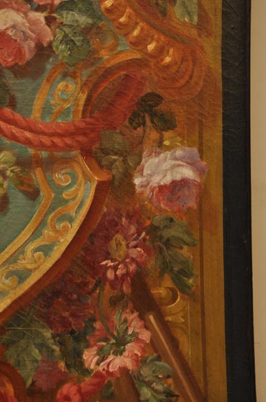 Cartoon for two entre-fenetre tapestry panels Cartoon for two entre-fenetre tapestry panels-11