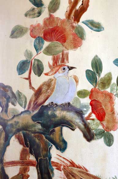 Paneled room with Coromandel lacquer panels Paneled room with Coromandel lacquer panels-2