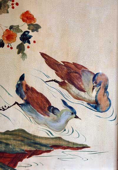 Paneled room with Coromandel lacquer panels Paneled room with Coromandel lacquer panels-20