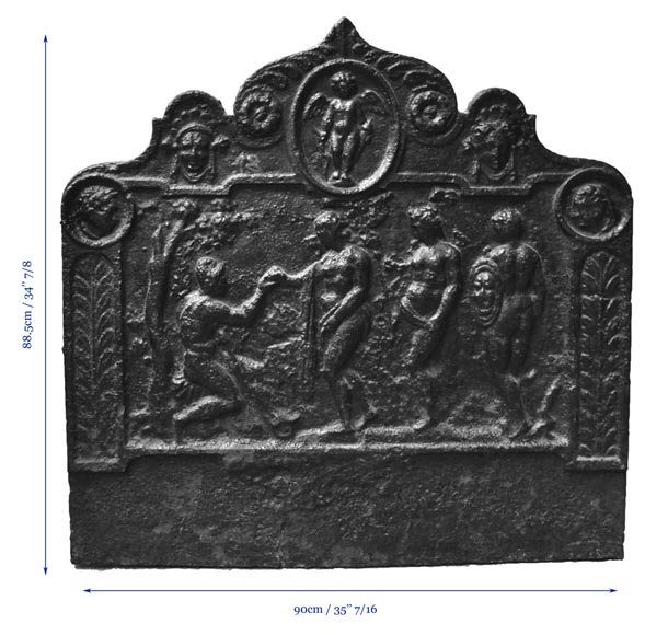 Judgement of Paris 16th century fireback Judgement of Paris 16th century fireback-8