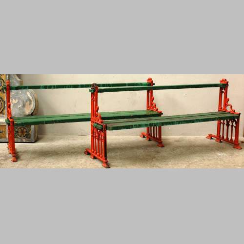 Pair of Gothic Benchs from 1860