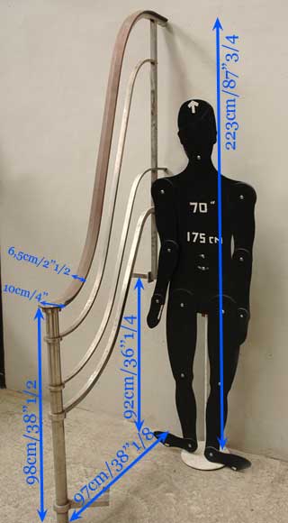Stairway banister by Raymond Subes, 1960 Stairway banister by Raymond Subes, 1960-5