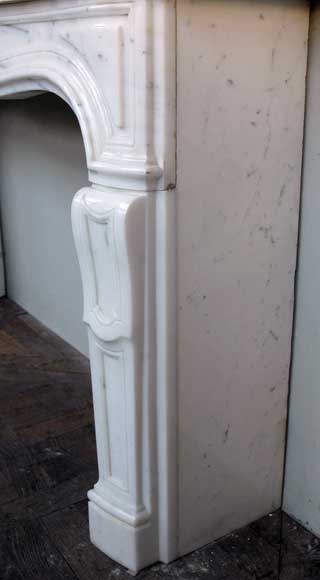 Semi-statuary marble mantel made in 1960 Semi-statuary marble mantel made in 1960-3