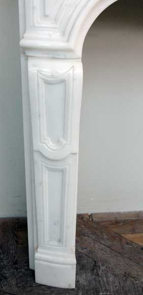 Semi-statuary marble mantel made in 1960 Semi-statuary marble mantel made in 1960-5