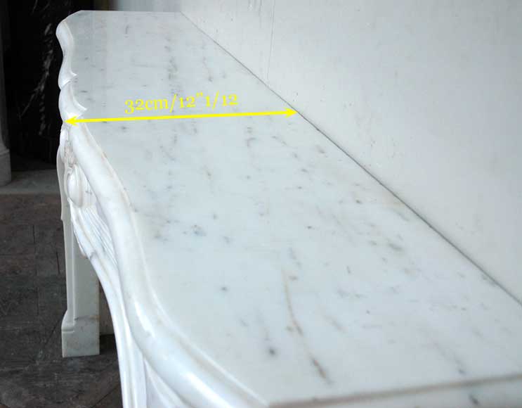 Semi-statuary marble mantel made in 1960 Semi-statuary marble mantel made in 1960-6