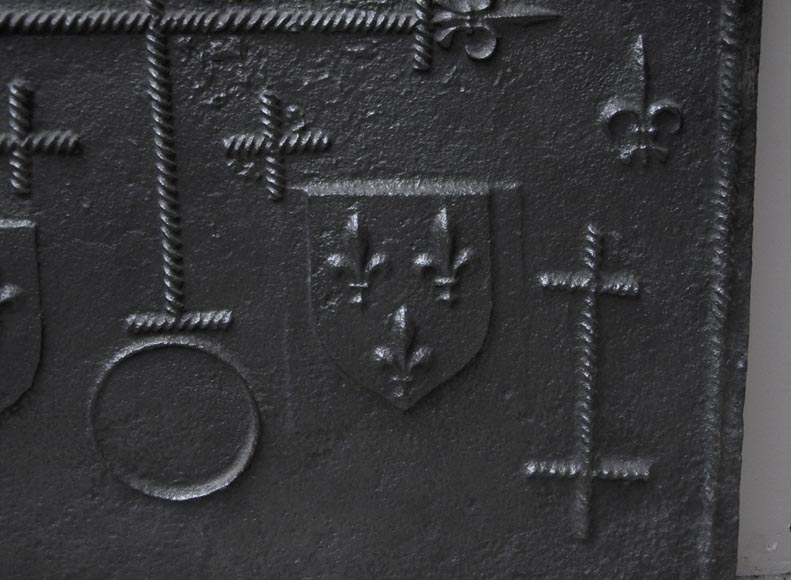 Gothic period cast iron fireback Gothic period cast iron fireback-4