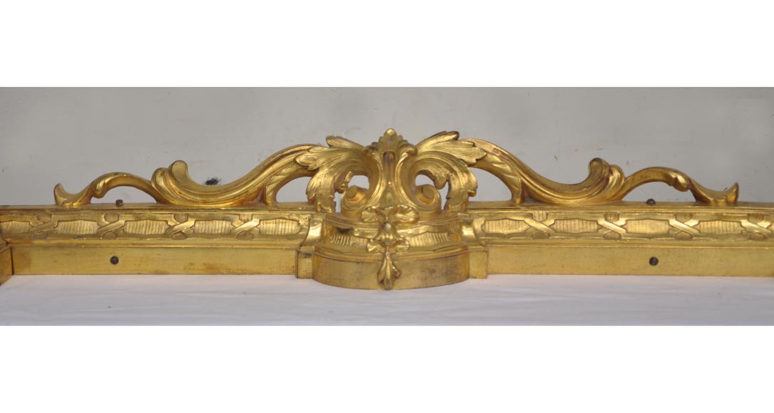 Antique bronze firedog with exotic figures. Antique bronze firedog with exotic figures.-8