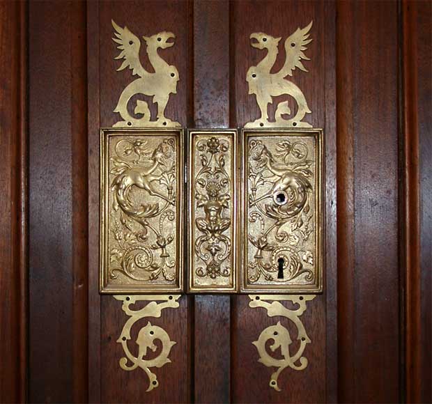 Complete Mahogany panelling for two rooms.-4