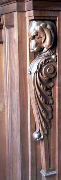Complete Mahogany panelling for two rooms.-5