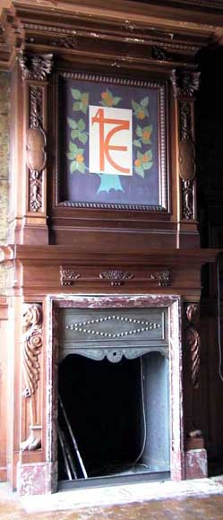 Complete Mahogany panelling for two rooms.-7