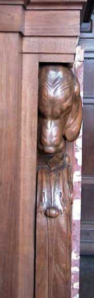 Complete Mahogany panelling for two rooms.-8