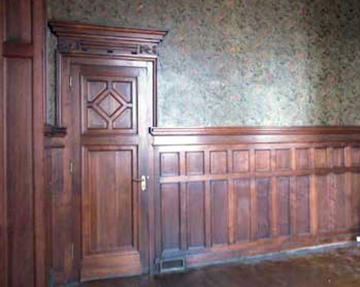 Complete Mahogany panelling for two rooms.-9