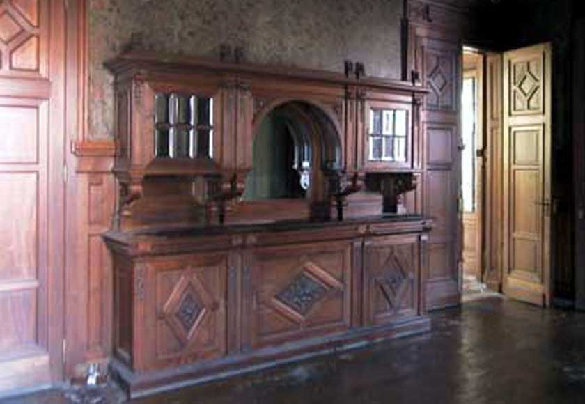 Complete Mahogany panelling for two rooms.-11