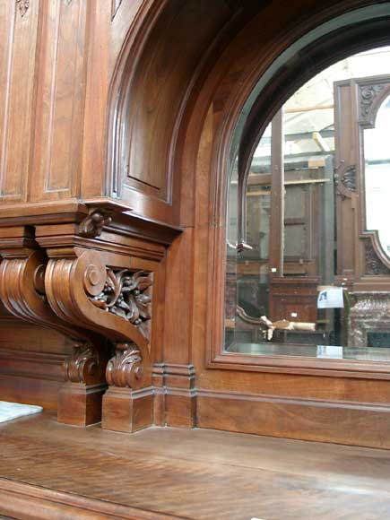 Complete Mahogany panelling for two rooms.-12