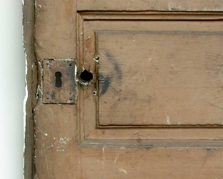 Oak Door with moldings on both sides-1