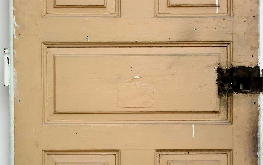 Oak Door with moldings on both sides-3