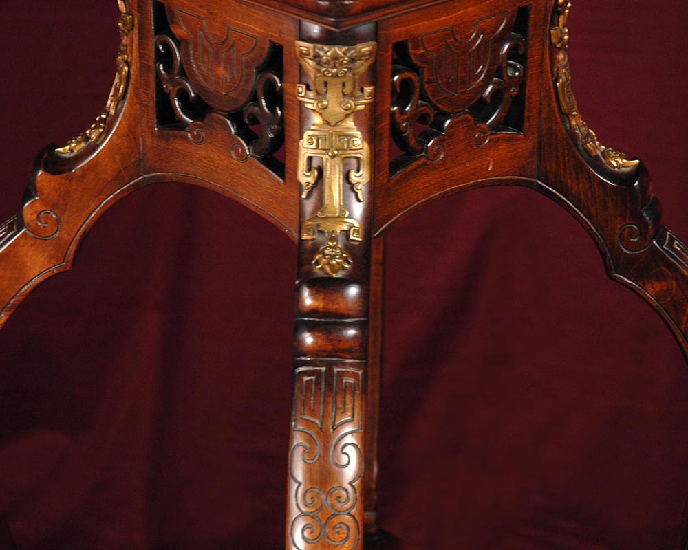 Gabriel VIARDOT (1830 – 1906), Chinese stool - Gueridons, Stands