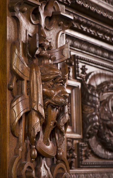 A monumental Display Cabinet coming from an exceptional furniture set realized by Moses Michelangelo Guggenheim for the Palazzo Papadopoli in Venice, Italy-7