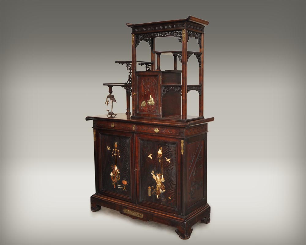 銅製　蟹　机上の友　アンティーク　ヴィンテージ Gabriel VIARDOT, Japanese cabinet 