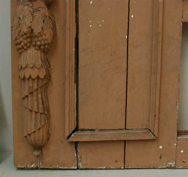 Wooden overmantel, Louis XIII period-5