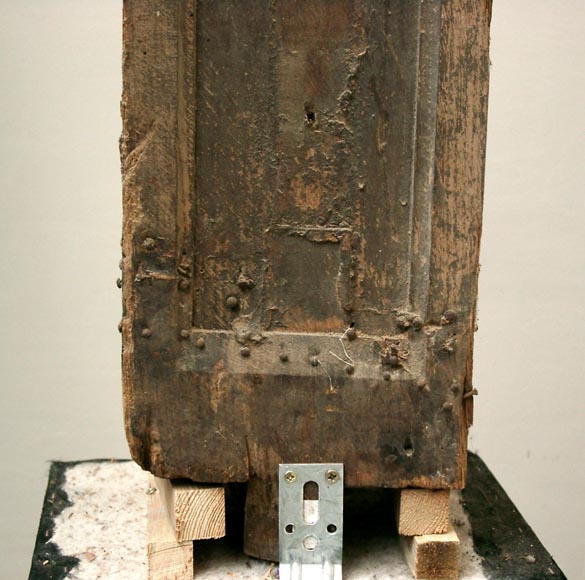 Two wooden roof finials Monumental and structures