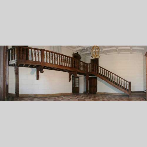 Set of Seven French Louis XIII Style Oak Angled Staircase Balusters - Ruby  Lane