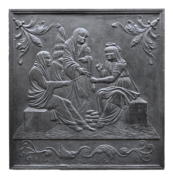 Parcae Antique Cast Iron Fireback Firebacks