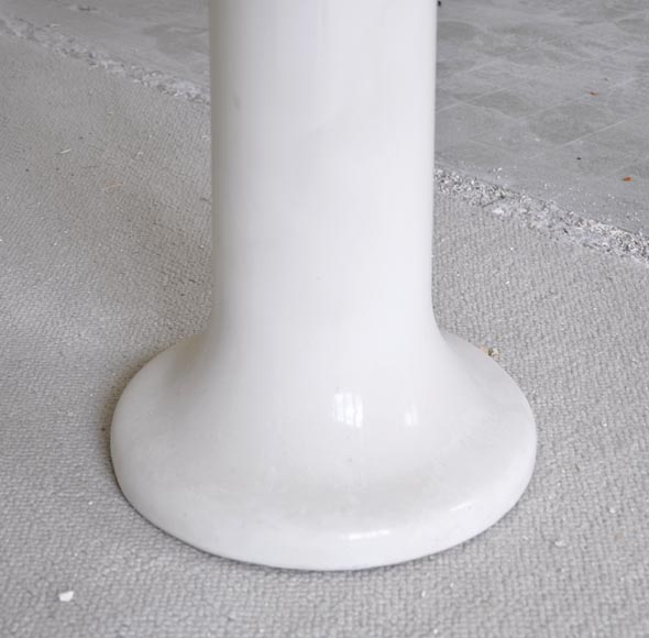 Antique earthenware pedestal sink-4