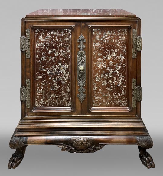 DAÏ NIPPON, Japanese-style cabinet with mother-of-pearl marquetry-0