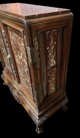 DAÏ NIPPON, Japanese-style cabinet with mother-of-pearl marquetry-9