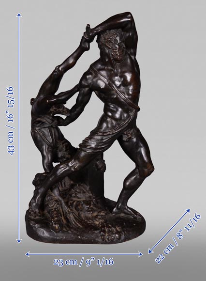 Ingé & Soyer, Bronze representing Hercules and Lichas after the model by Canova, bronze, circa 1834-6