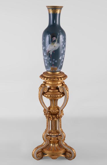 Albert DAMMOUSE and MANUFACTURE DE SEVRES - Important antique exhibition vase, 