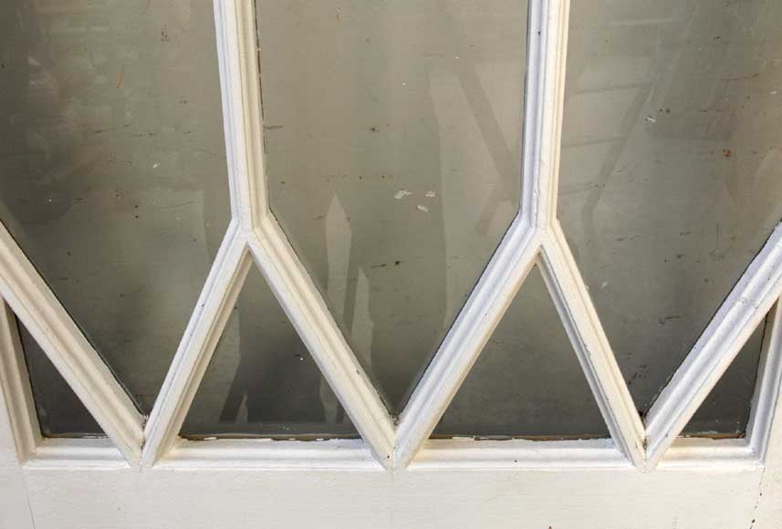 Restoration style wood and glass doors-5
