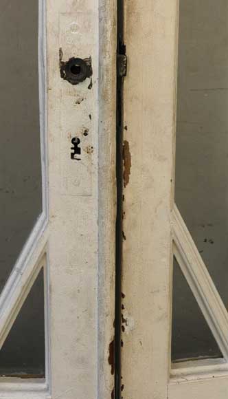 Restoration style wood and glass doors-7