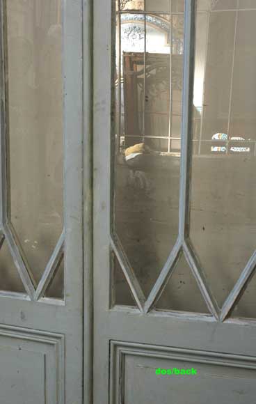 Restoration style wood and glass doors-12