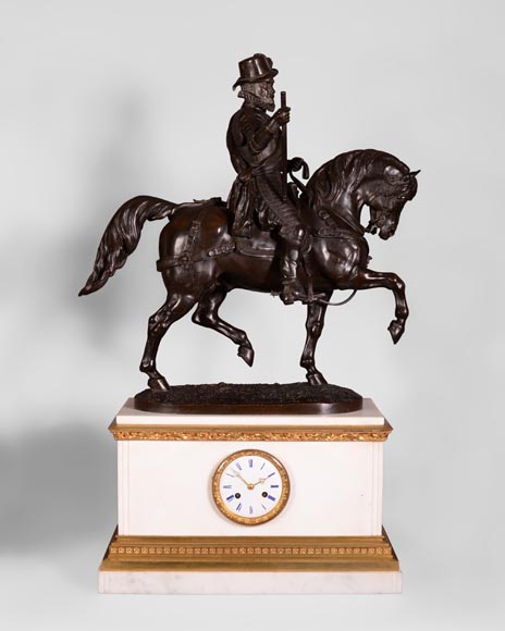 Alfred Émile O'Hara de Nieuwerkerke - Equestrian statue of William the Silent, Prince of Orange Nassau and two candelabras with halberdiers after Carlo Marochetti.-1