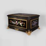 Julien-Nicolas RIVART (1802-1867) - Exceptional Jewel Case decorated with porcelain marquetry from Elsa Schiaparelli’s collection
