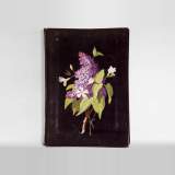 Julien-Nicolas RIVART (1802-1867) - Purple velvet Folder decorated of porcelain marquetry
