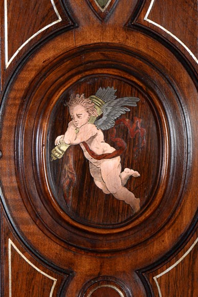 Richard COURMONT & Cie, Neo-Renaissance style credenza with secret drawers 