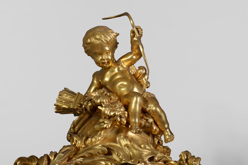 Léon MESSAGÉ (1842-1901) (att. to) - Antique Louis XV style clock-2