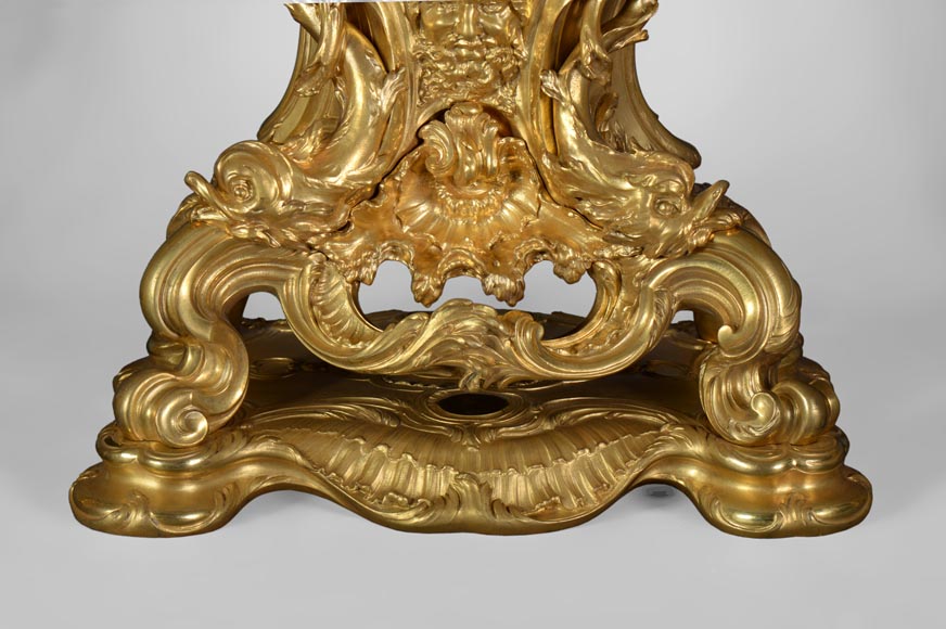 Léon MESSAGÉ (1842-1901) (att. to) - Antique Louis XV style clock-8