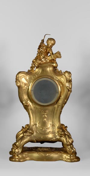 Léon MESSAGÉ (1842-1901) (att. to) - Antique Louis XV style clock-10
